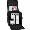 Everything Mary Black Floral Serger Machine Rolling Storage Case