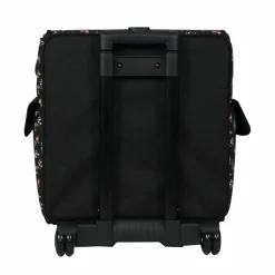 Everything Mary Black Floral Serger Machine Rolling Storage Case