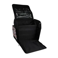 Everything Mary Brown Floral Deluxe Collapsible Rolling Craft Bag