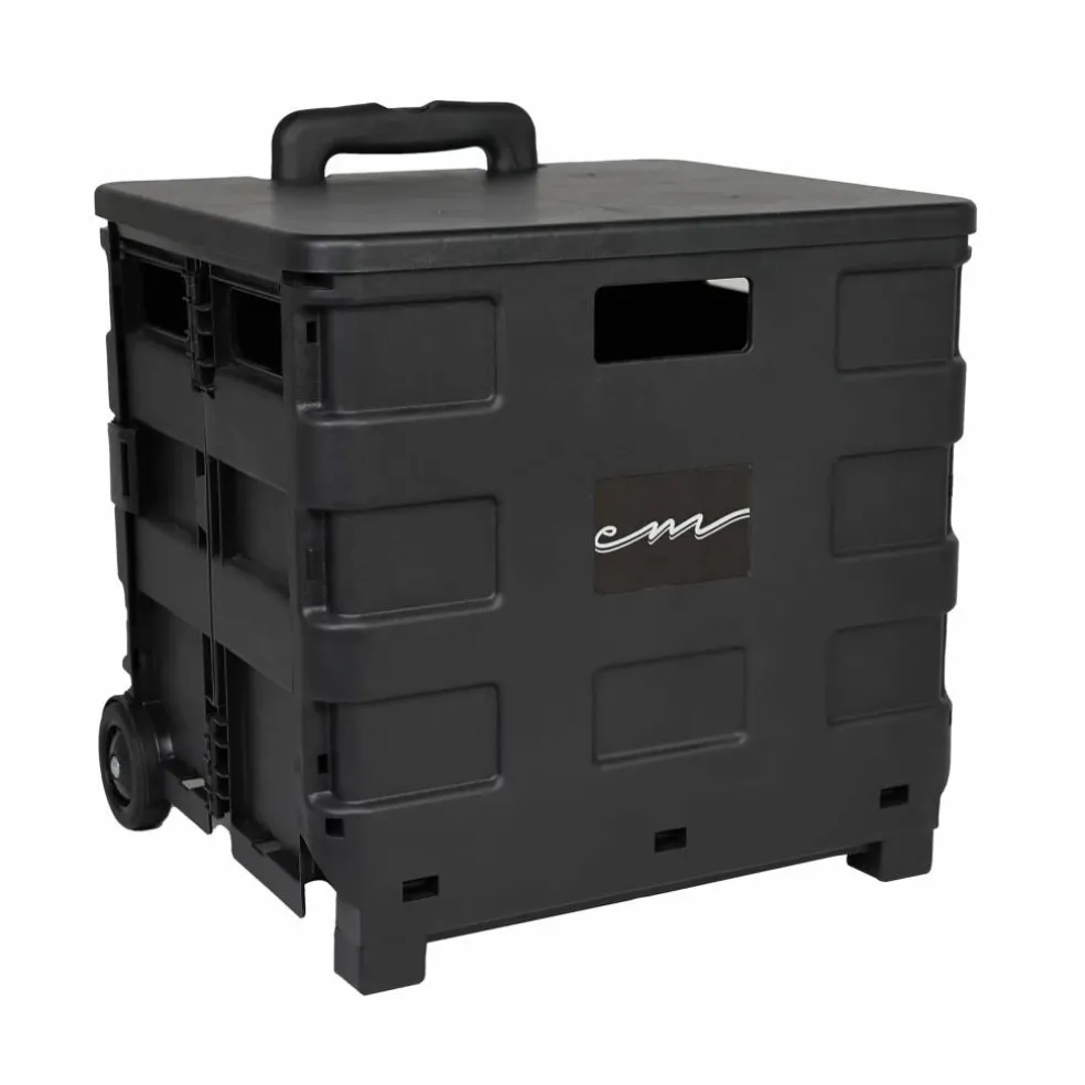 Everything Mary Collapsible Rolling Cart with Lid