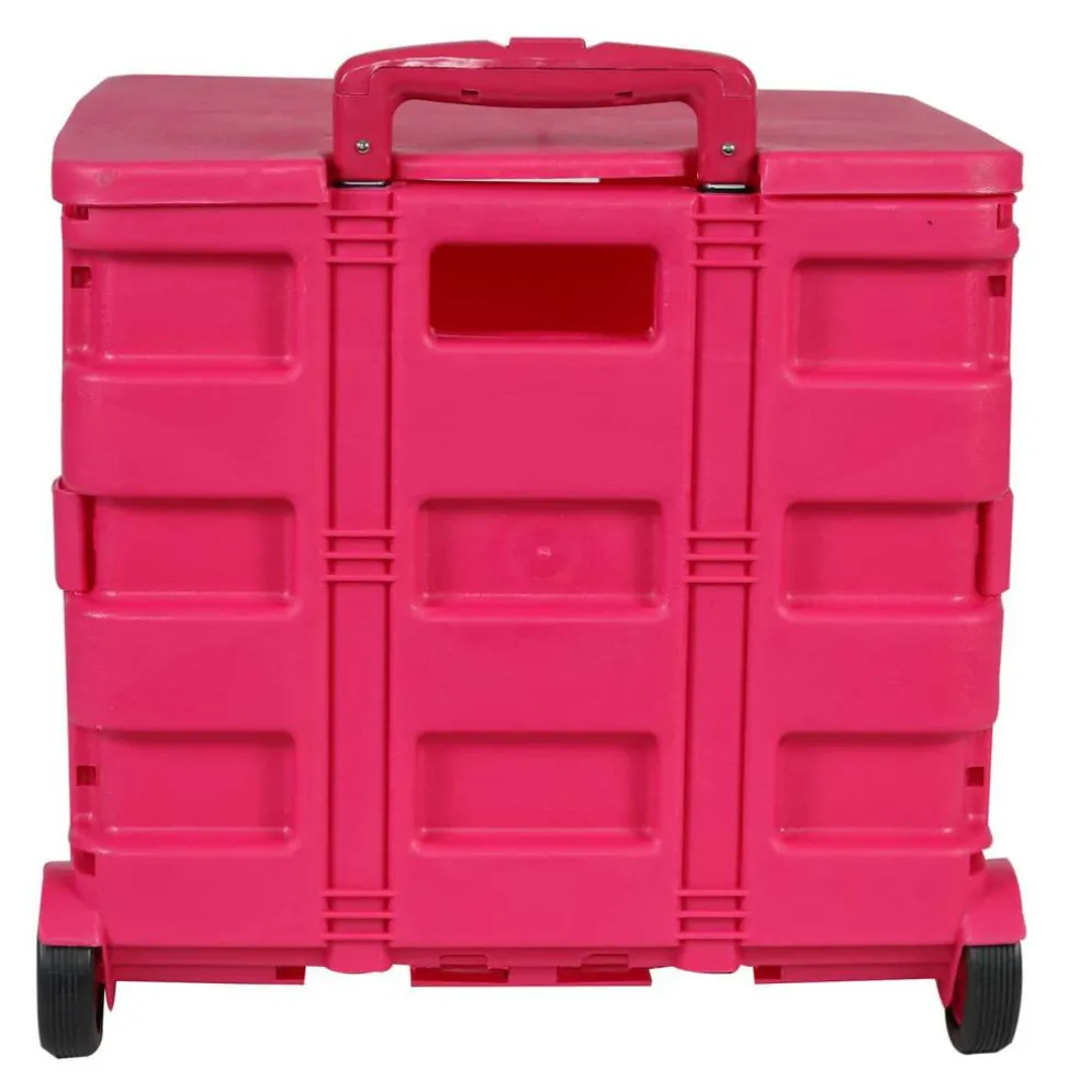 Everything Mary Collapsible Rolling Cart with Lid