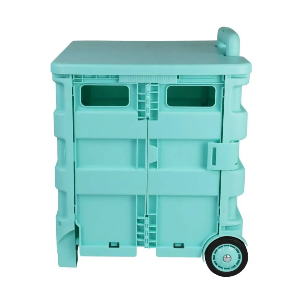 Everything Mary Collapsible Rolling Cart with Lid
