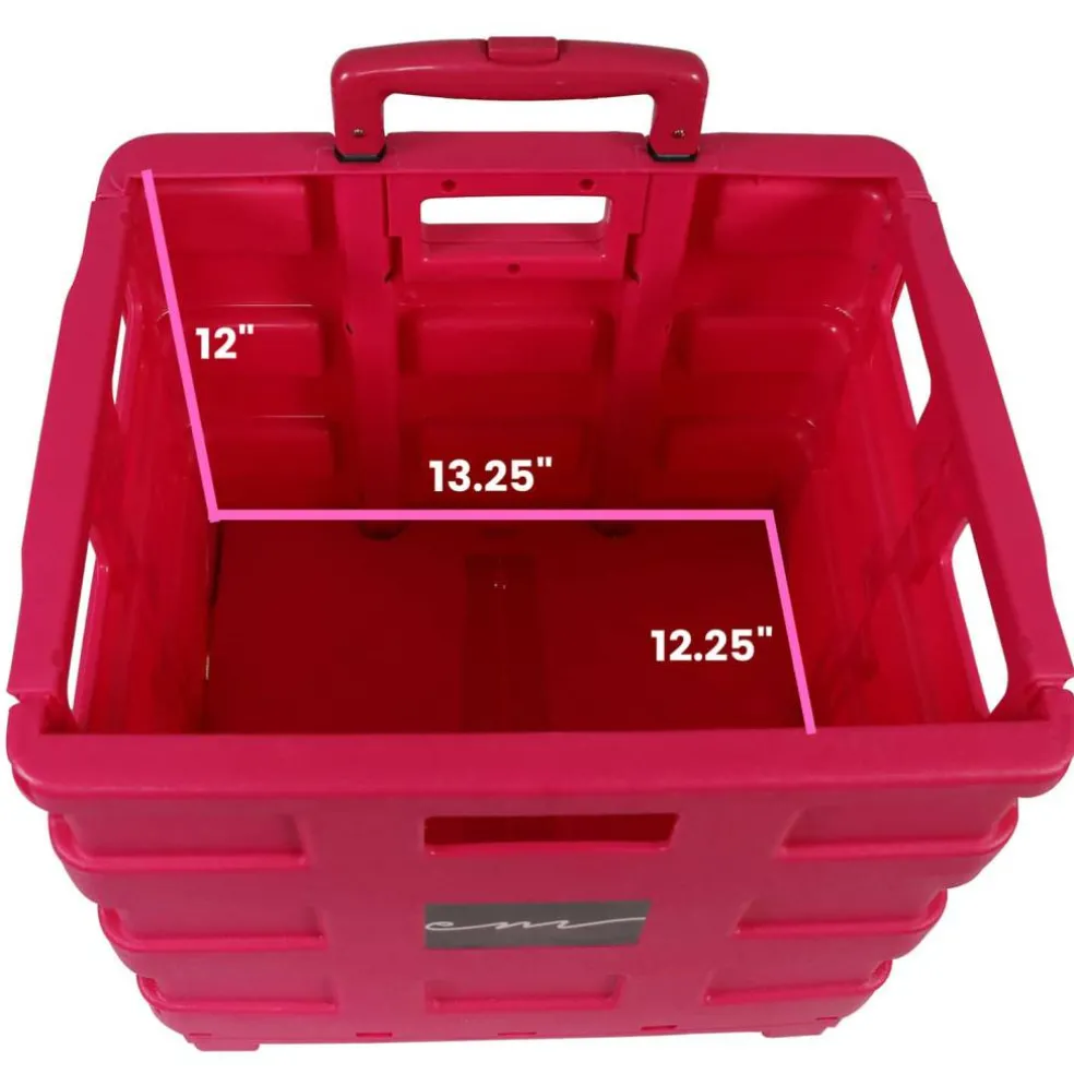 Everything Mary Collapsible Rolling Cart with Lid