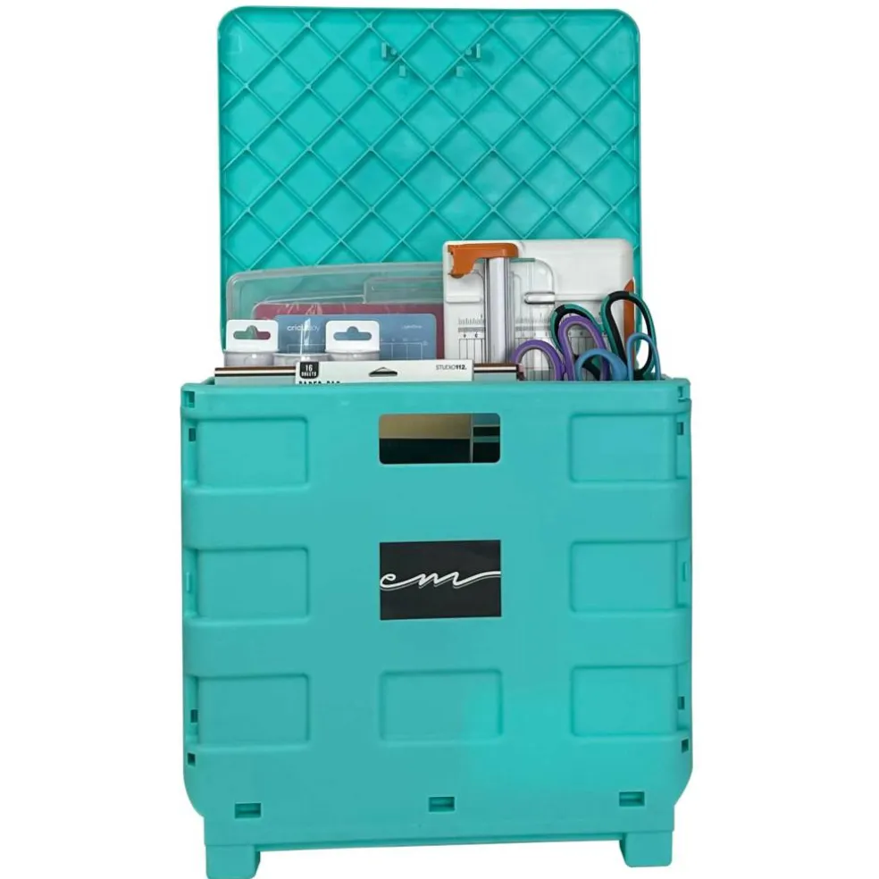 Everything Mary Collapsible Rolling Cart with Lid