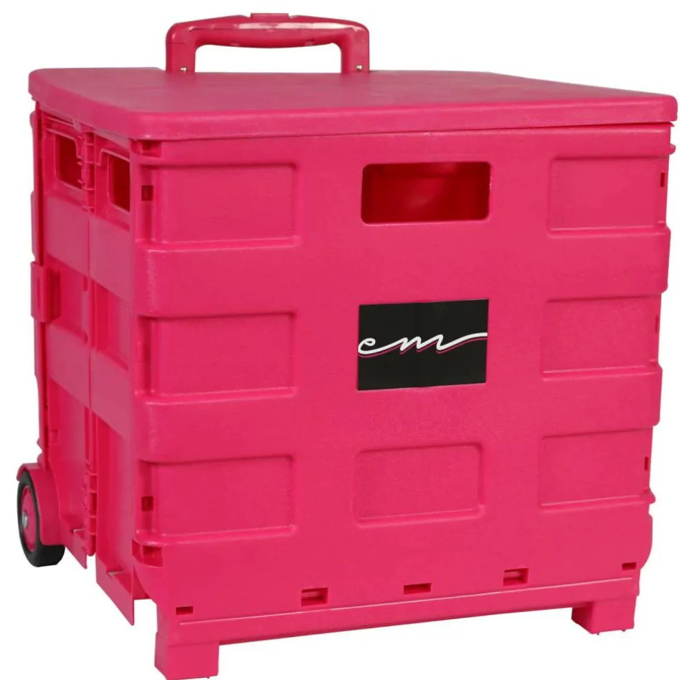 Everything Mary Collapsible Rolling Cart with Lid