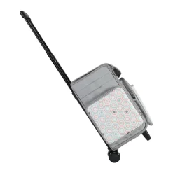 Everything Mary Gray Hexagon Rolling Scrapbook Storage Tote