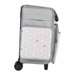 Everything Mary Gray Hexagon Rolling Scrapbook Storage Tote