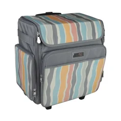 Everything Mary Gray Stripes Rolling Craft Bag
