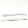 Everything Mary Large Clear Plastic Storage Box with White Lid
