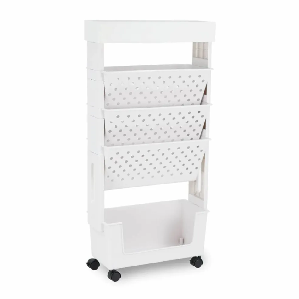 Everything Mary Slim 5-Tier Rolling Organizer Cart