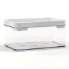 Everything Mary Small Clear Plastic Storage Box with White Lid