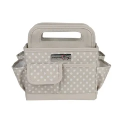 Everything Mary Tan Dots Collapsible Craft Caddy
