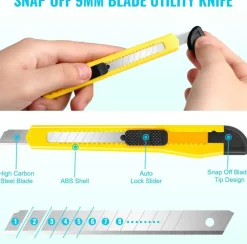 Exacto Knife Set, 2 Pcs Craft Knife with 40 Pcs Hobby Knife Replacement Blades