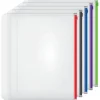 Expanding Zipper Binder Pocket, 1/2", Assorted Zipper, Pack of 5