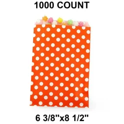Expansive Small Dots Bags Perfect for Larger Items 6 3/8" x 8 1/2"