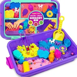 Explore + Create Unicorn Sensory Bin - Sensory Bins for Toddlers - All-in-One Tactile Sensory Toys - Learn Through Play Toys - Unique Fine Motor Toys & Magical Sensory Experience