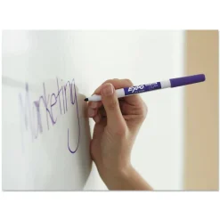 EXPO Low-Odor Bullet Tip Dry-Erase Marker - Fine/Assorted Colors (8/Set)