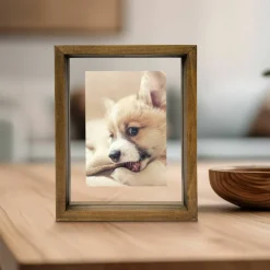 Expressions™ Brown Linear Wood Float Frame by Studio Décor®