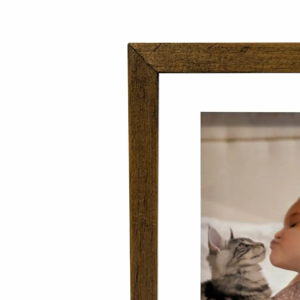 Expressions™ Brown Linear Wood Float Frame by Studio Décor®
