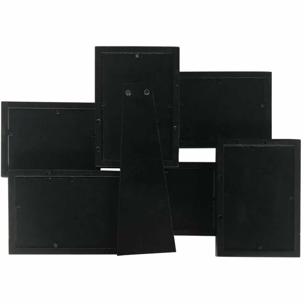 Expressions™ 6 Opening Black Collage Frame by Studio Décor®