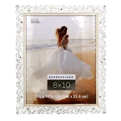 Expressions™ Silver Scroll Jeweled Frame by Studio Décor®