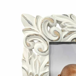 Expressions™ Whitewash Fleur-De-Lis Frame by Studio Décor®