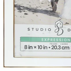 Expressions™ White with Gold Outline Wall Frame by Studio Décor®