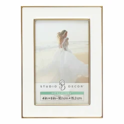 Expressions™ White with Gold Outline Wall Frame by Studio Décor®