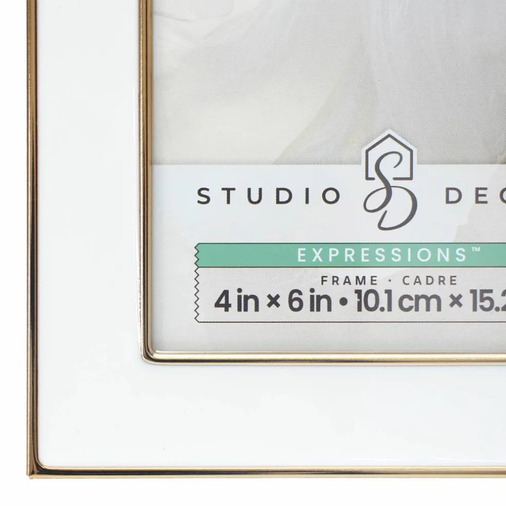 Expressions™ White with Gold Outline Wall Frame by Studio Décor®
