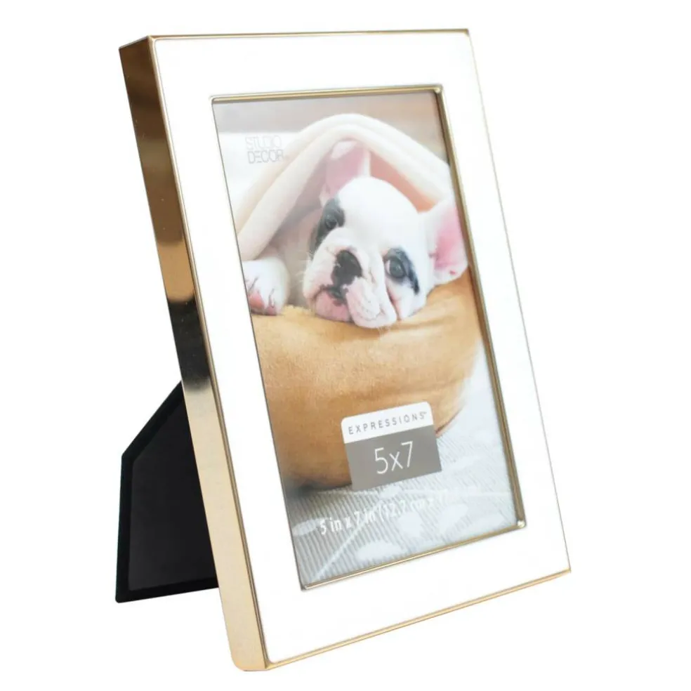 Expressions™ White with Gold Outline Wall Frame by Studio Décor®