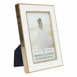 Expressions™ White with Gold Outline Wall Frame by Studio Décor®