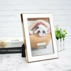 Expressions™ White with Gold Outline Wall Frame by Studio Décor®