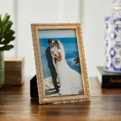 Expressions™ 4" x 6" Antique Gold Ornate Metal Tabletop Frame by Studio Décor®