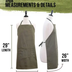 Extra Large Canvas Adjustable Artist Apron (Size: 30