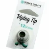 Extra-Large Dots & Bold Lines Piping Tip #12 - Sugar Crafty Stainless Steel Decorating Tube