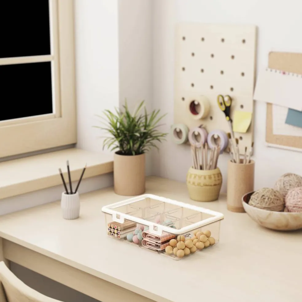 Ezy Storage 8-Compartment Large Cup Storage Box