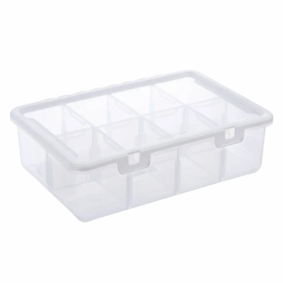 Ezy Storage 8-Compartment Large Cup Storage Box