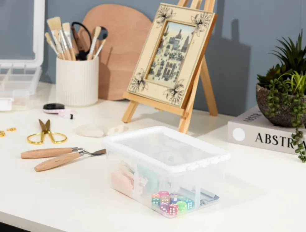 Ezy Storage 4-Compartment Storage Box