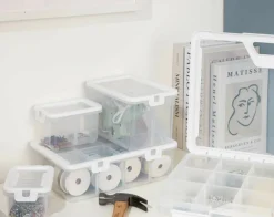 Ezy Storage 4-Compartment Storage Box