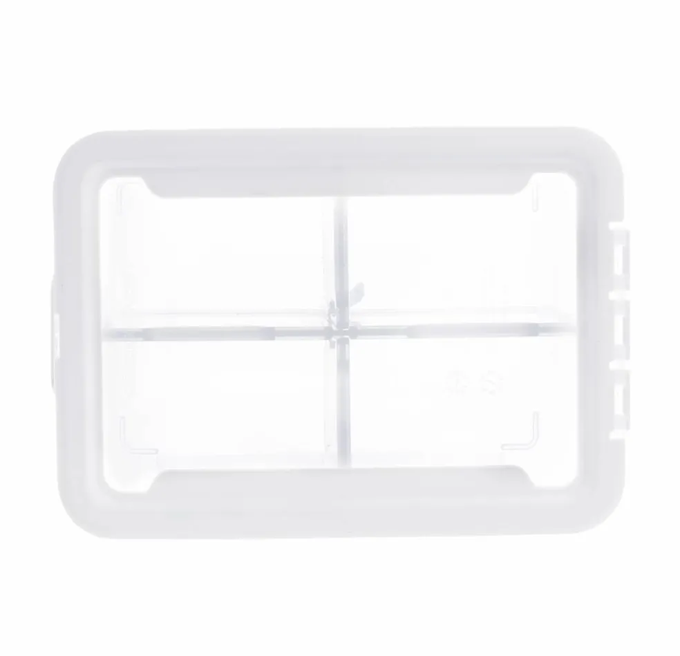 Ezy Storage Tall 4-Compartment Storage Box