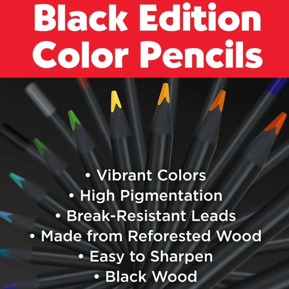 Faber-Castell® Black Edition 50-Piece Colored Pencils