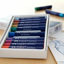 Faber Castell 12 Color Metallic Oil Pastel Set