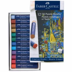 Faber Castell 12 Color Metallic Oil Pastel Set