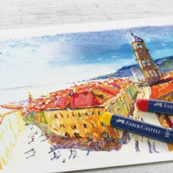 Faber Castell 12 Color Oil Pastel Set