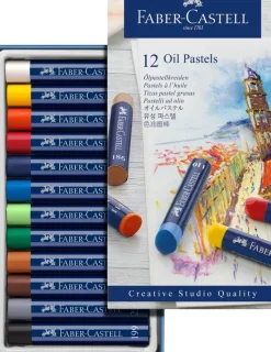 Faber Castell 12 Color Oil Pastel Set