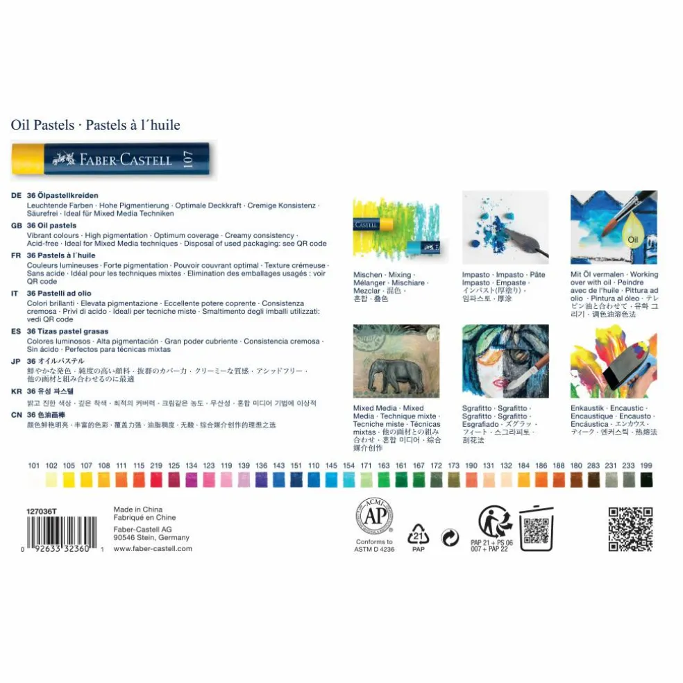 Faber-Castell® 36 Color Oil Pastel Set