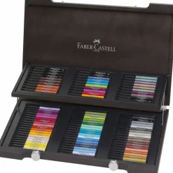 Faber-Castell 90 Color Pitt Artist Brush Pen Set with Wooden Case