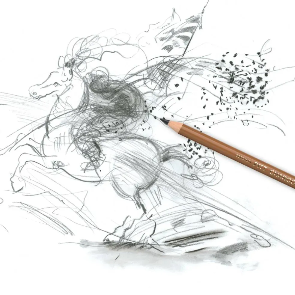 Faber-Castell® Compressed Charcoal Sticks, 3ct.
