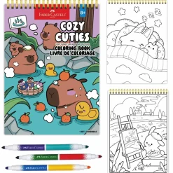 Faber-Castell® Cozy Cuties Coloring Book Set