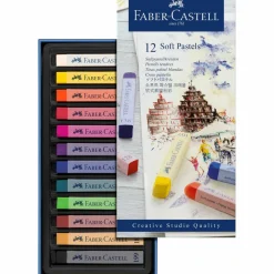 Faber-Castell® Full Length 12 Color Soft Pastel Stick Set
